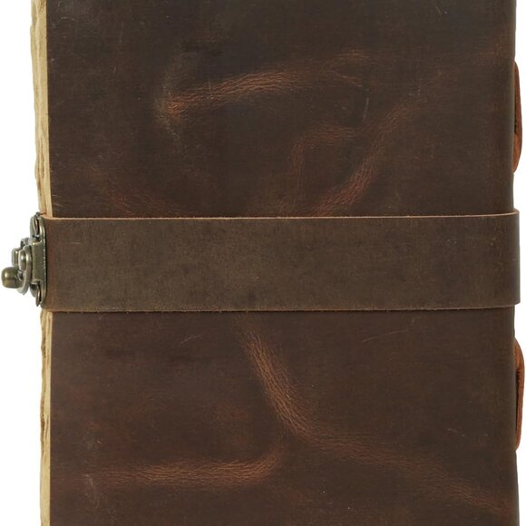 Vintage Leather Journal Handmade Buffalo Non-Refillable Deckle Edge Paper – Leat - Picture 8 of 8